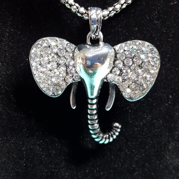 Creature Couture Elephant Necklace in 26 inch silverton. - Picture 2 of 5